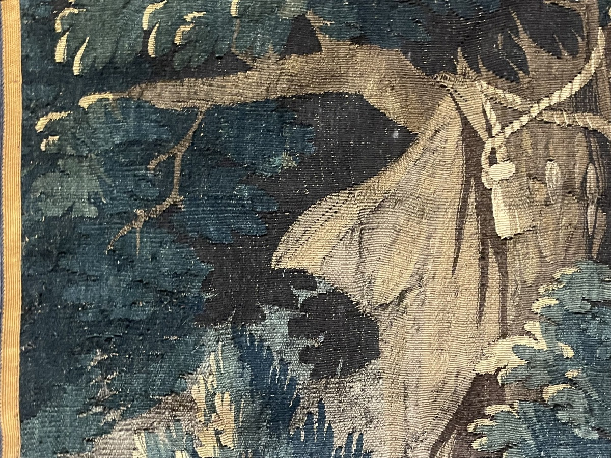 Tapisserie d’Aubusson représentant le Banquet de Cléopâtre et l’oreille de perle . Cm 240 x 200-photo-6