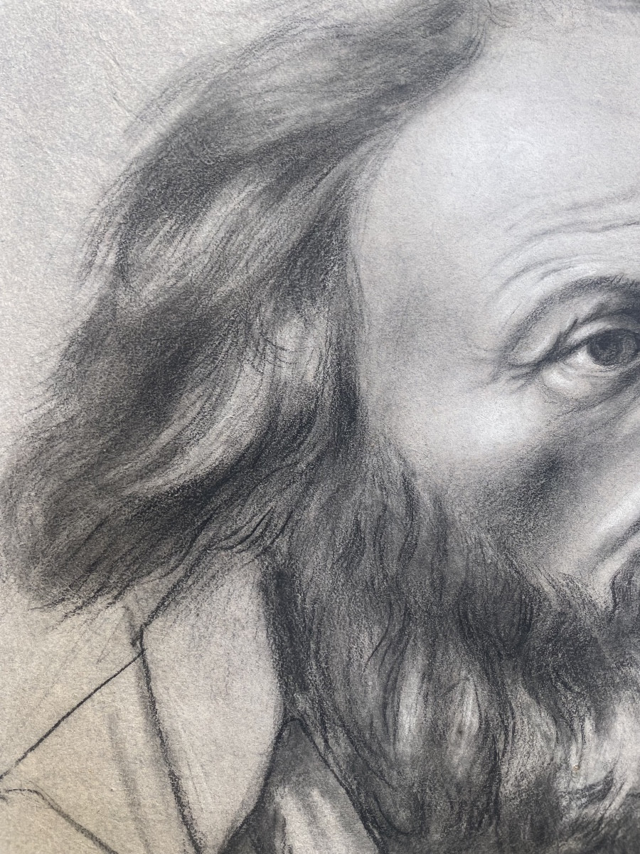 Disegno Ritratto del periodo del Risorgimento italiano, scuola italiana, metà del XIX secolo -photo-4