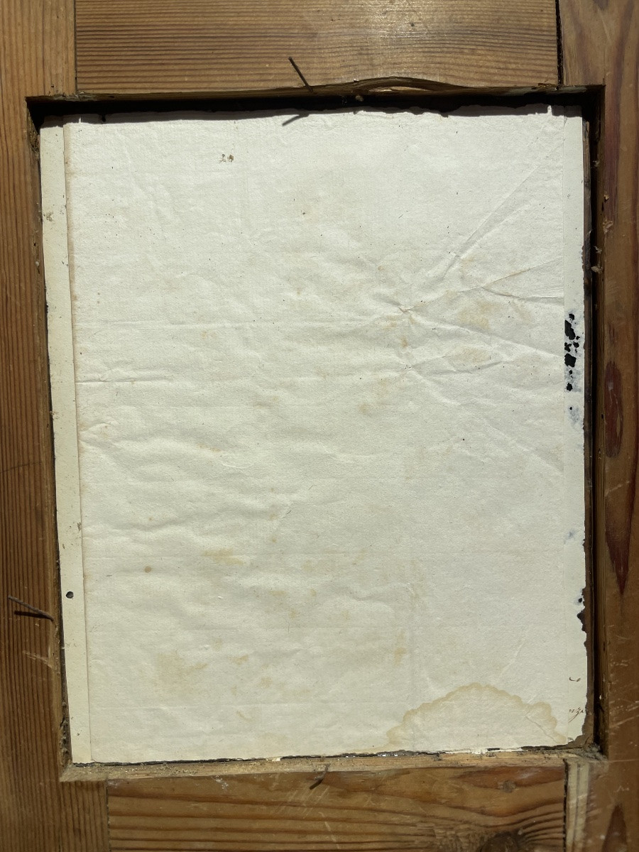 Acquerello nelle campagne toscane, Elisabetta Del Monte Bourbon, firmato e datato 1829 -photo-3