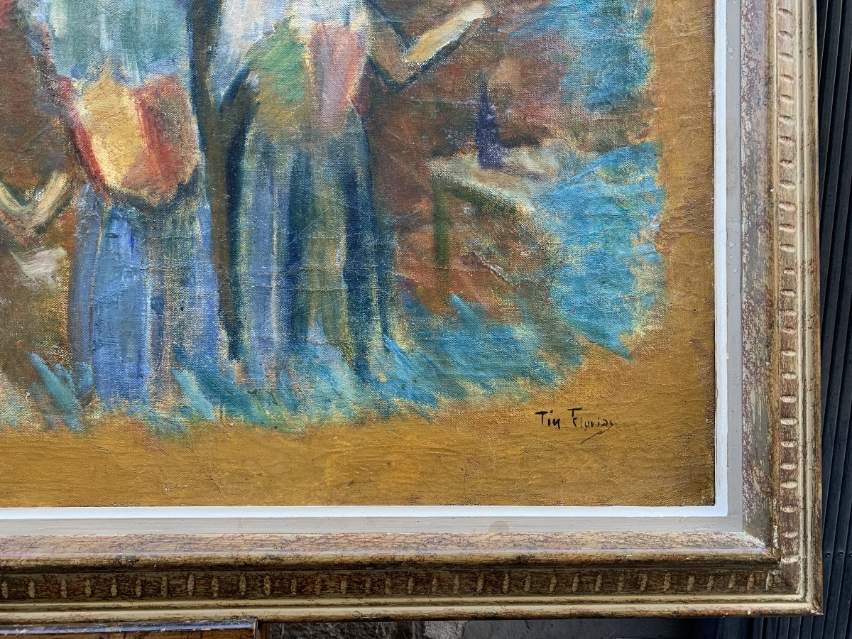 Tin Florias, Danza di Corfù, artista greco del XX secolo tra Grecia e Parigi  Danza di Corfù  -photo-1