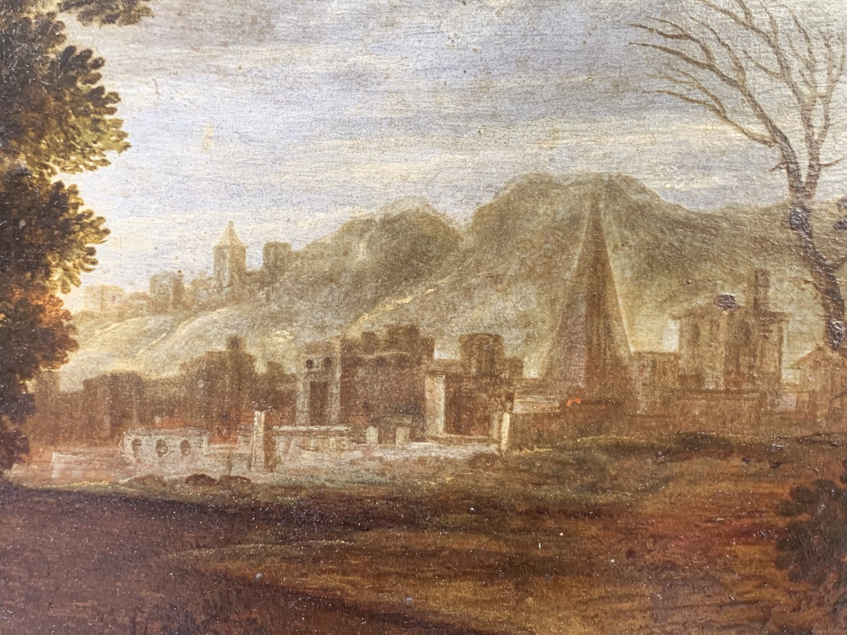 Fuga in Egitto, pittore nordico attivo a Roma, inizio XVII secolo  -photo-3