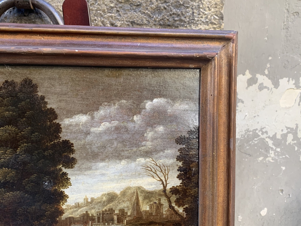 Fuga in Egitto, pittore nordico attivo a Roma, inizio XVII secolo  -photo-8