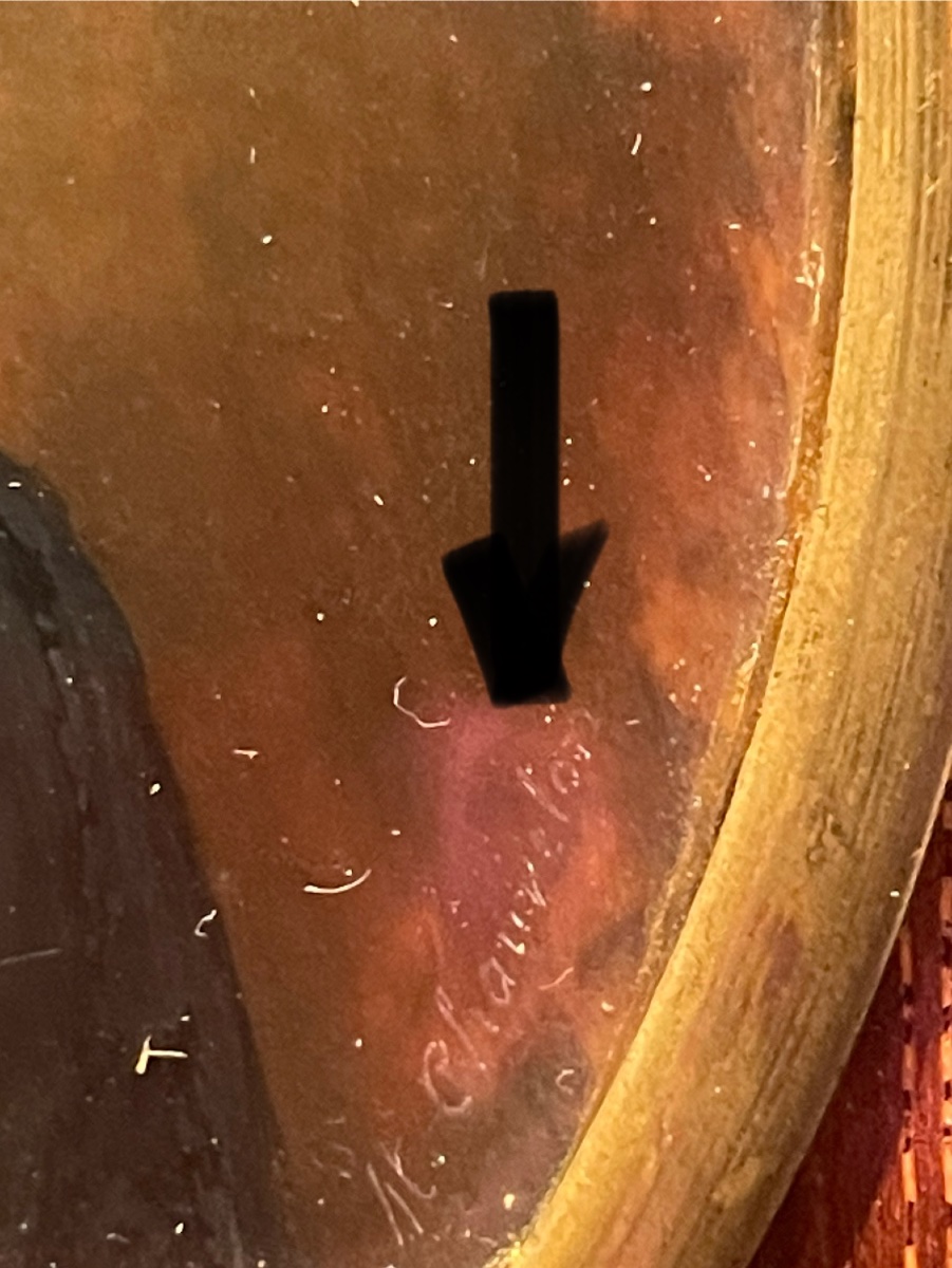 Ritratto miniatura di giovane uomo, firmato M. Chavelon (?), circa 1835–1840,  Cm 17x13-photo-3