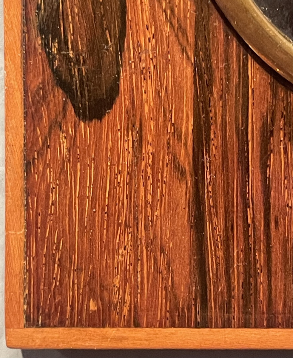 Ritratto miniatura di giovane uomo, firmato M. Chavelon (?), circa 1835–1840,  Cm 17x13-photo-1