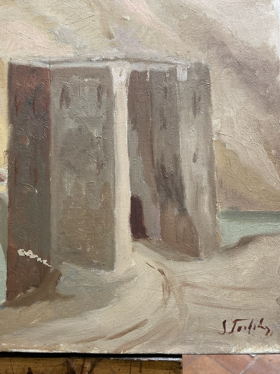 Veduta di Toledo, Spagna – Ponte sul Tago (Puente de San Martín), circa 1935–1936-photo-2