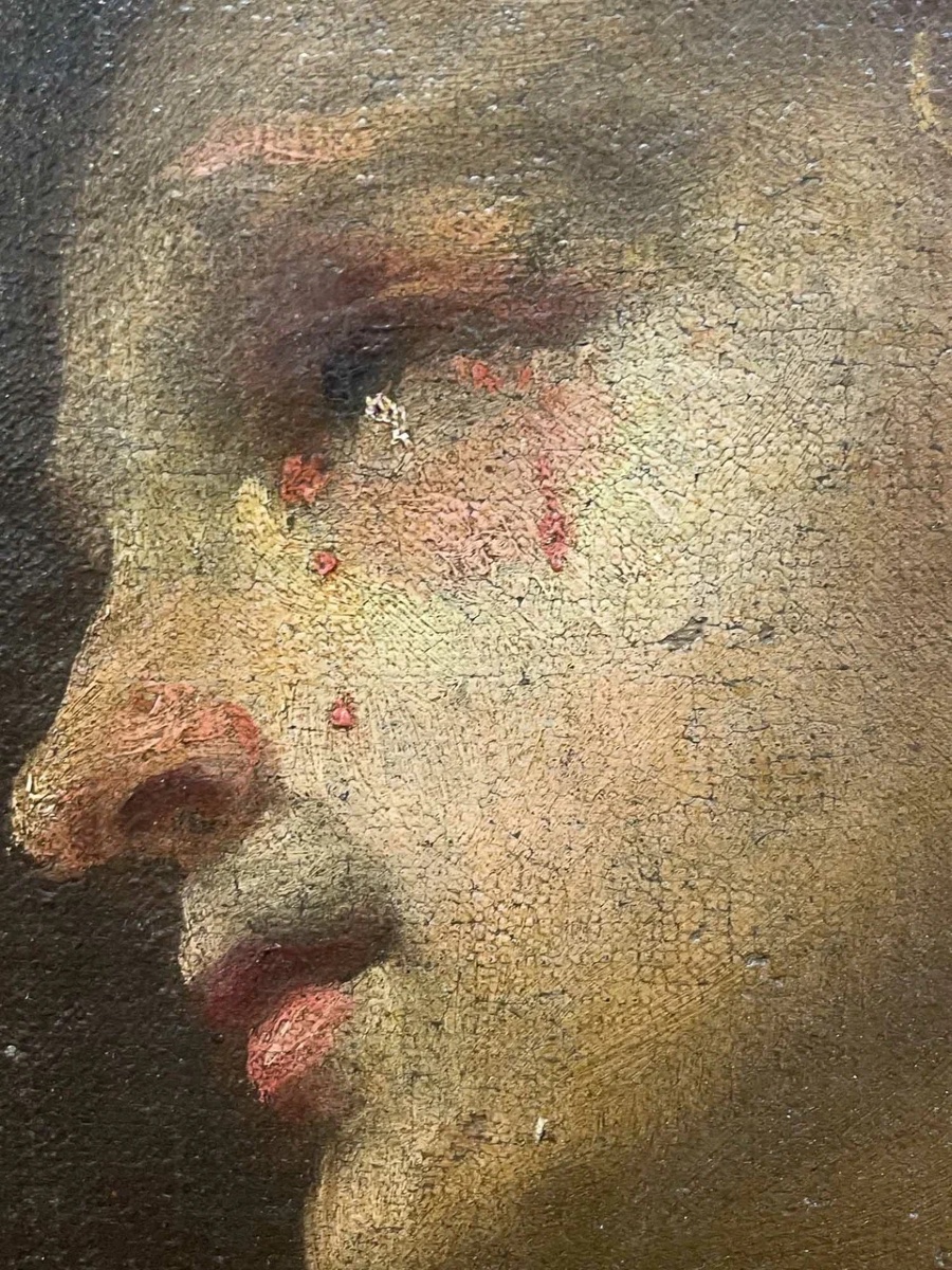 Figura femminile con lacrime di sangue – Scuola dell’Italia settentrionale, 1650-1680 circa-photo-2