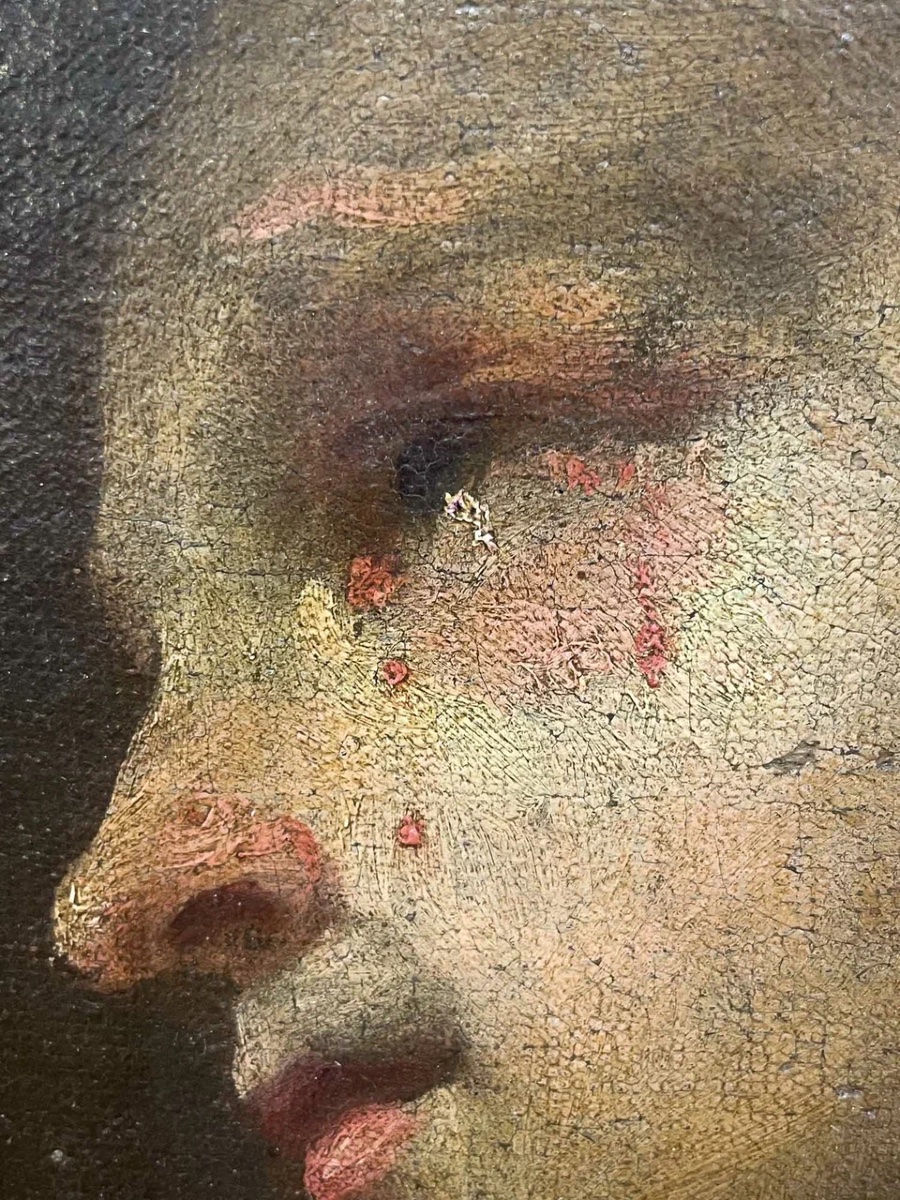 Figura femminile con lacrime di sangue – Scuola dell’Italia settentrionale, 1650-1680 circa-photo-4