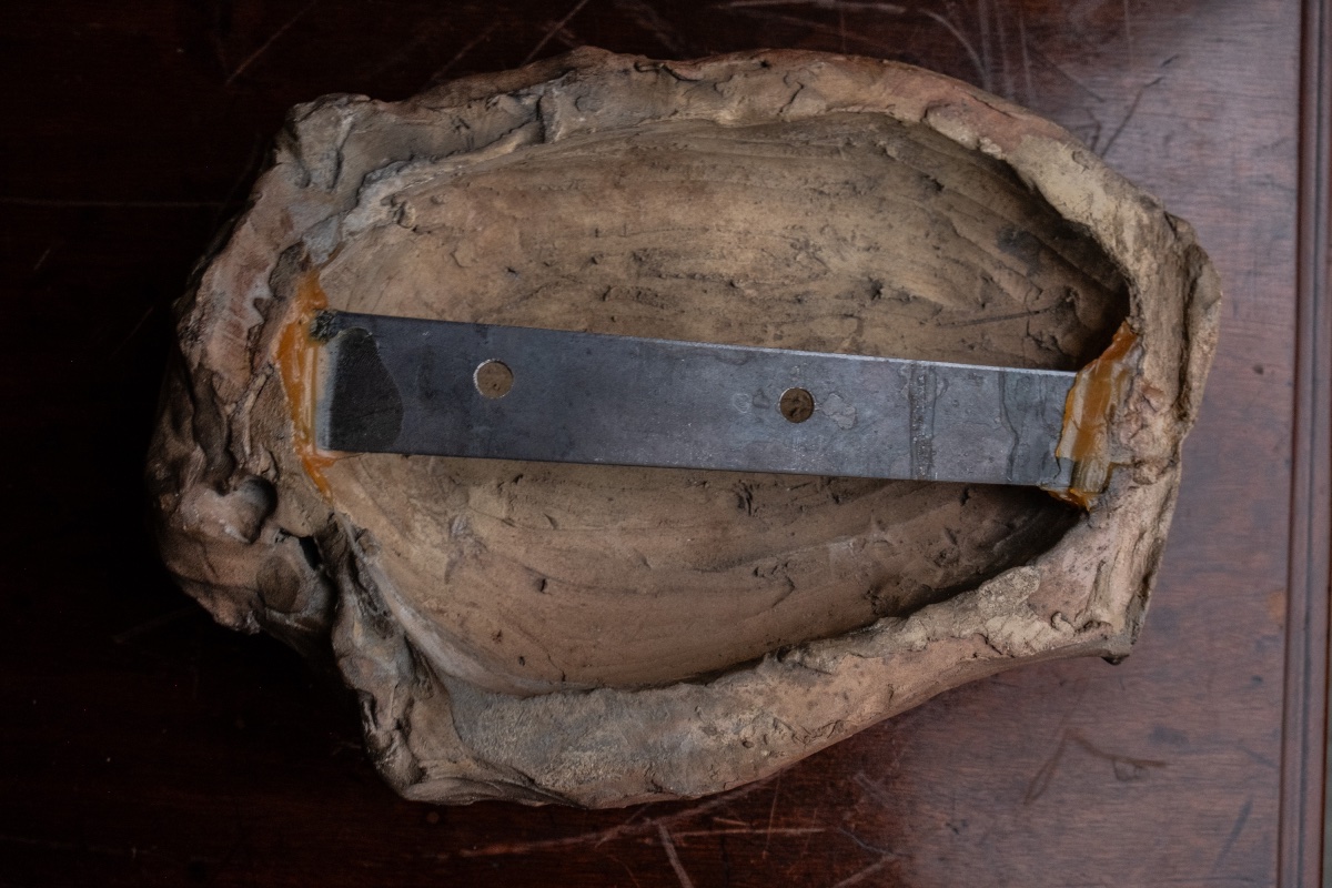 Giorgio Rossi (1892–1963), Testa asimmetrica d’uomo in terracotta, anni 1930, h. 34 cm -photo-1