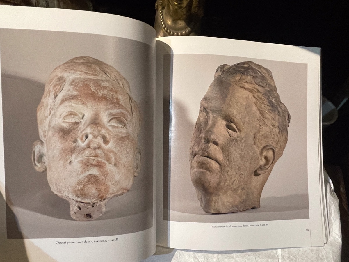 Giorgio Rossi (1892–1963), Testa asimmetrica d’uomo in terracotta, anni 1930, h. 34 cm -photo-4