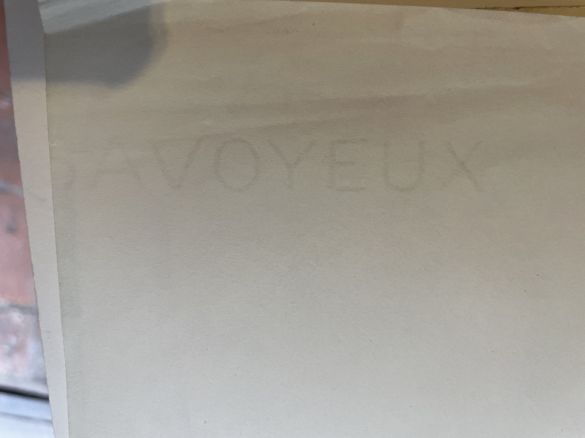 Antonio Monasterio – Donna in abito blu con cappello, pastello firmato, N. 11  -photo-6