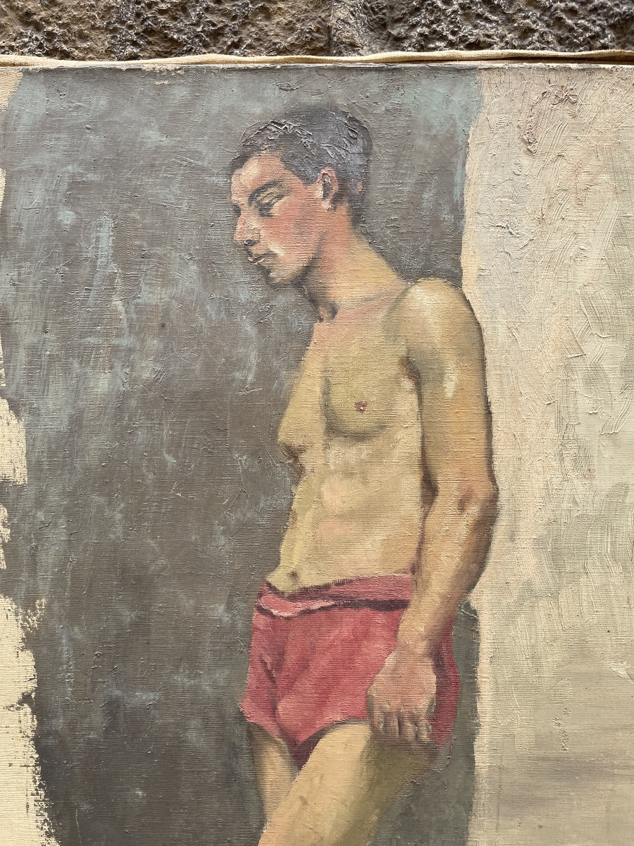 Studio di figura maschile Scuola francese Prima metà del XX secolo, circa 1930–1950 -photo-2