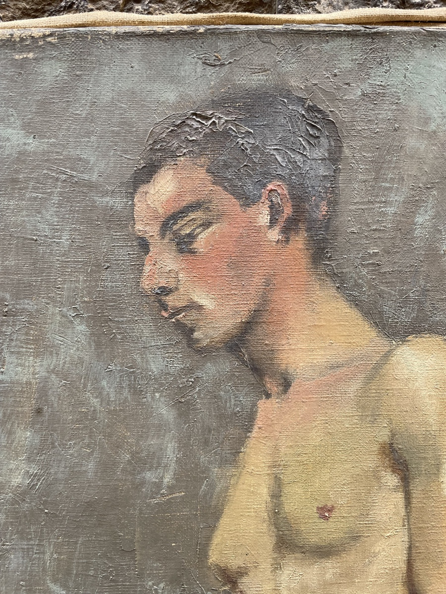 Studio di figura maschile Scuola francese Prima metà del XX secolo, circa 1930–1950 -photo-3