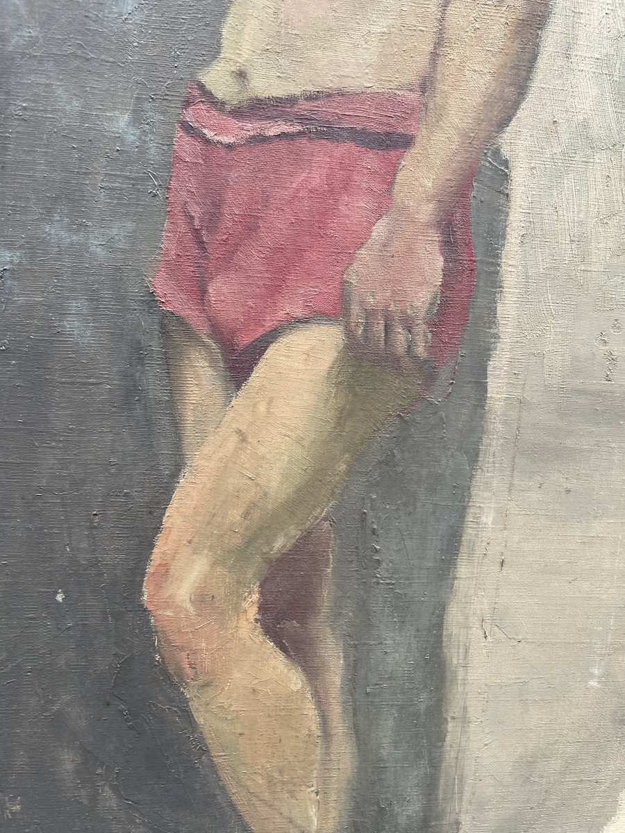 Studio di figura maschile Scuola francese Prima metà del XX secolo, circa 1930–1950 -photo-2