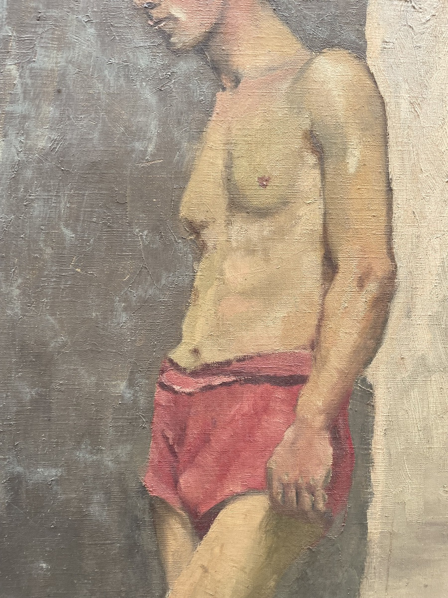 Studio di figura maschile Scuola francese Prima metà del XX secolo, circa 1930–1950 -photo-6