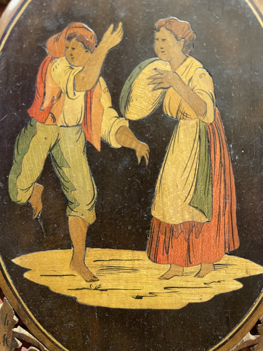 Cartella portalettere intarsiata “Tamburiata”, Sorrento, seconda metà XIX secolo-photo-3