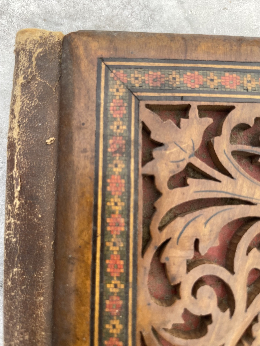 Cartella portalettere intarsiata “Tamburiata”, Sorrento, seconda metà XIX secolo-photo-5