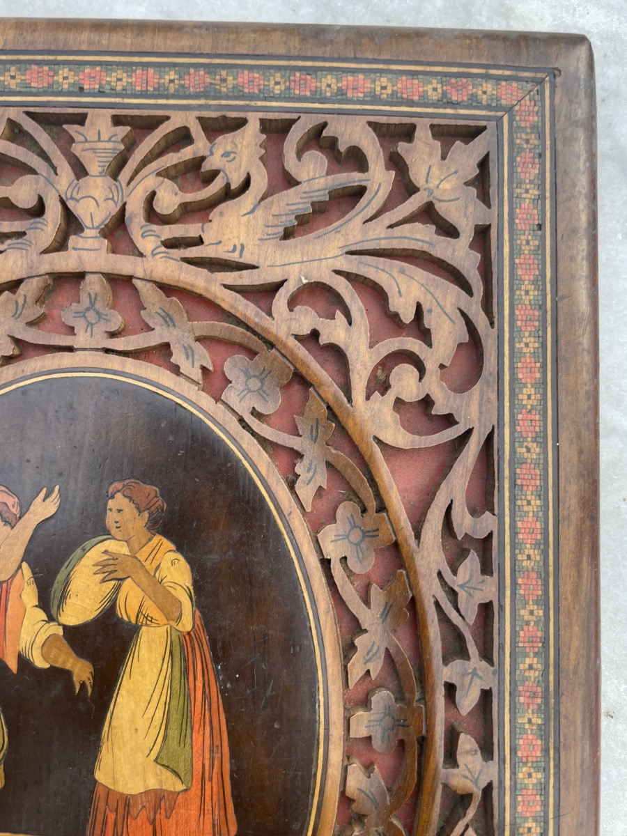 Cartella portalettere intarsiata “Tamburiata”, Sorrento, seconda metà XIX secolo-photo-6