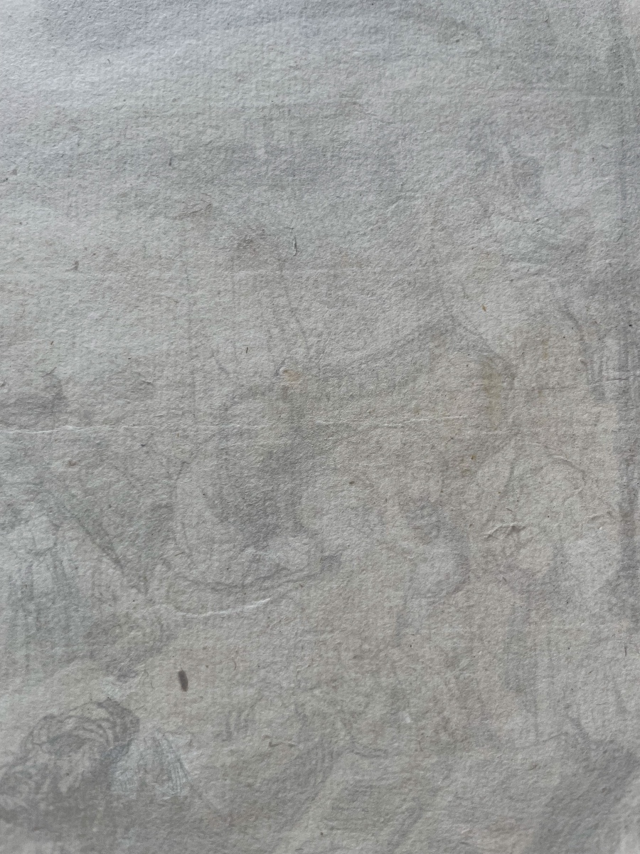 Rembrandt, Il transito della Madonna, stampa antica terzo stato da lastra 1639 -photo-6