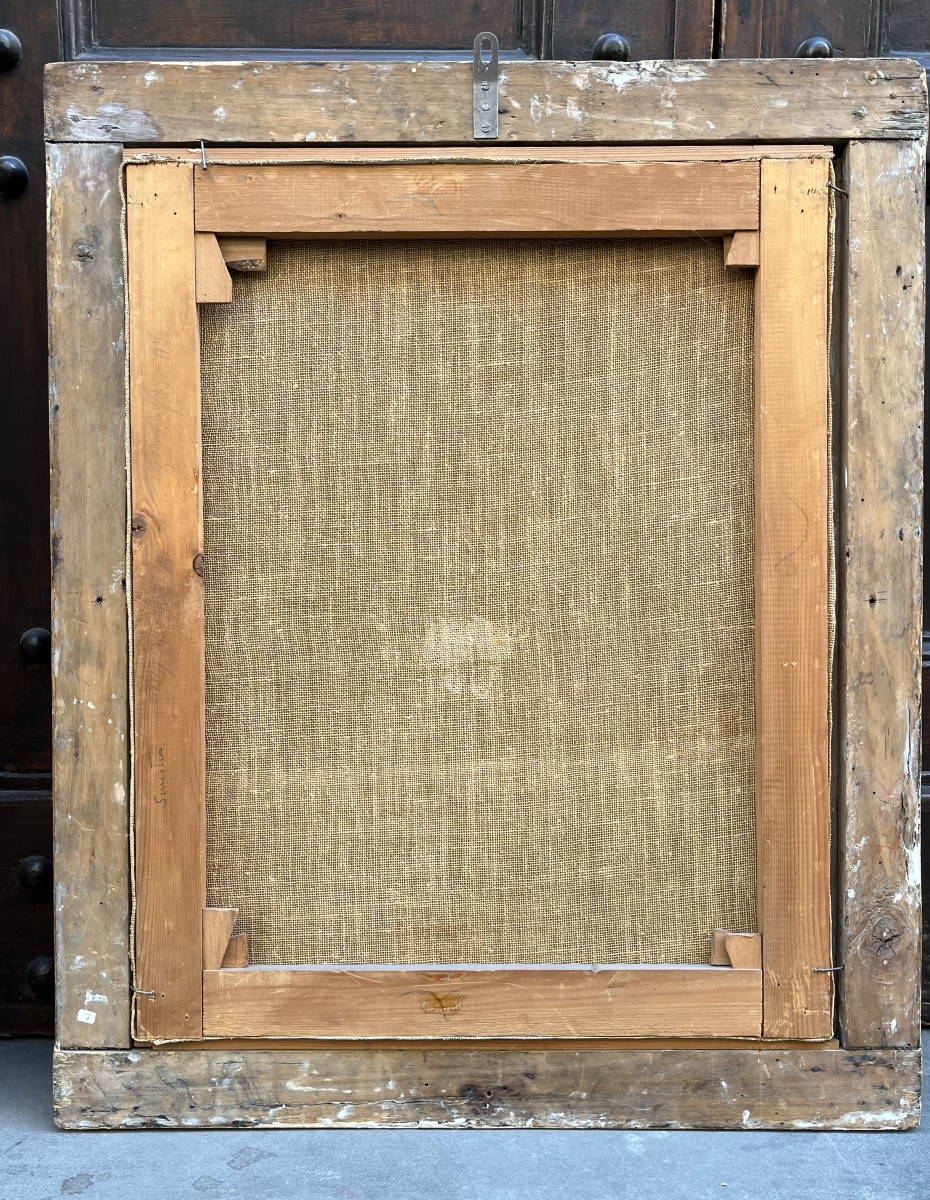 Ritratto di gentiluomo con parrucca, scuola italiana, primo Settecento-photo-3