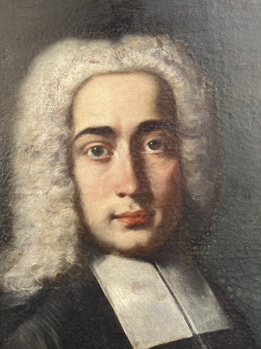 Ritratto di gentiluomo con parrucca, scuola italiana, primo Settecento-photo-4