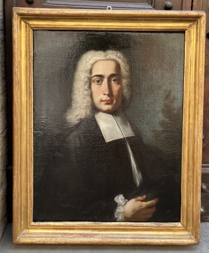 Ritratto di gentiluomo con parrucca, scuola italiana, primo Settecento-photo-2