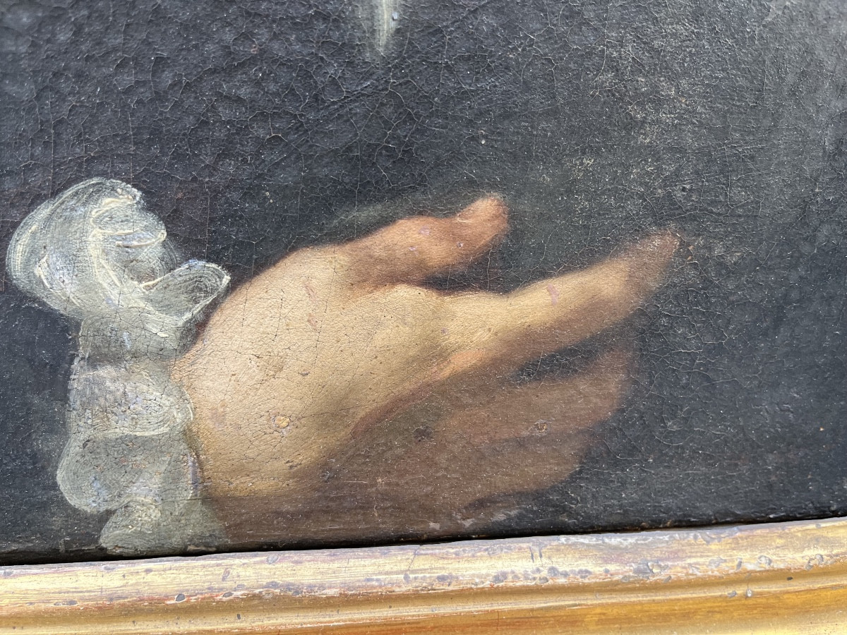 Ritratto di gentiluomo con parrucca, scuola italiana, primo Settecento-photo-1