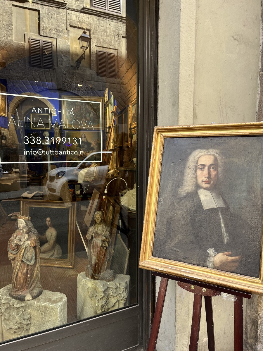 Ritratto di gentiluomo con parrucca, scuola italiana, primo Settecento-photo-6