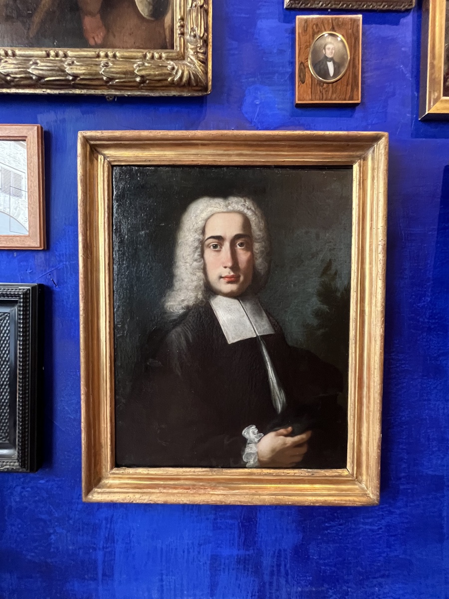 Ritratto di gentiluomo con parrucca, scuola italiana, primo Settecento-photo-6