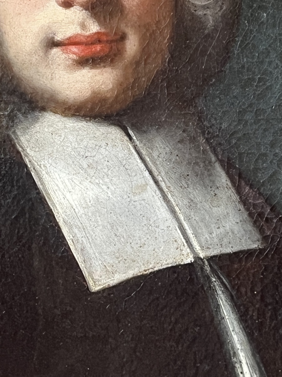 Ritratto di gentiluomo con parrucca, scuola italiana, primo Settecento-photo-2