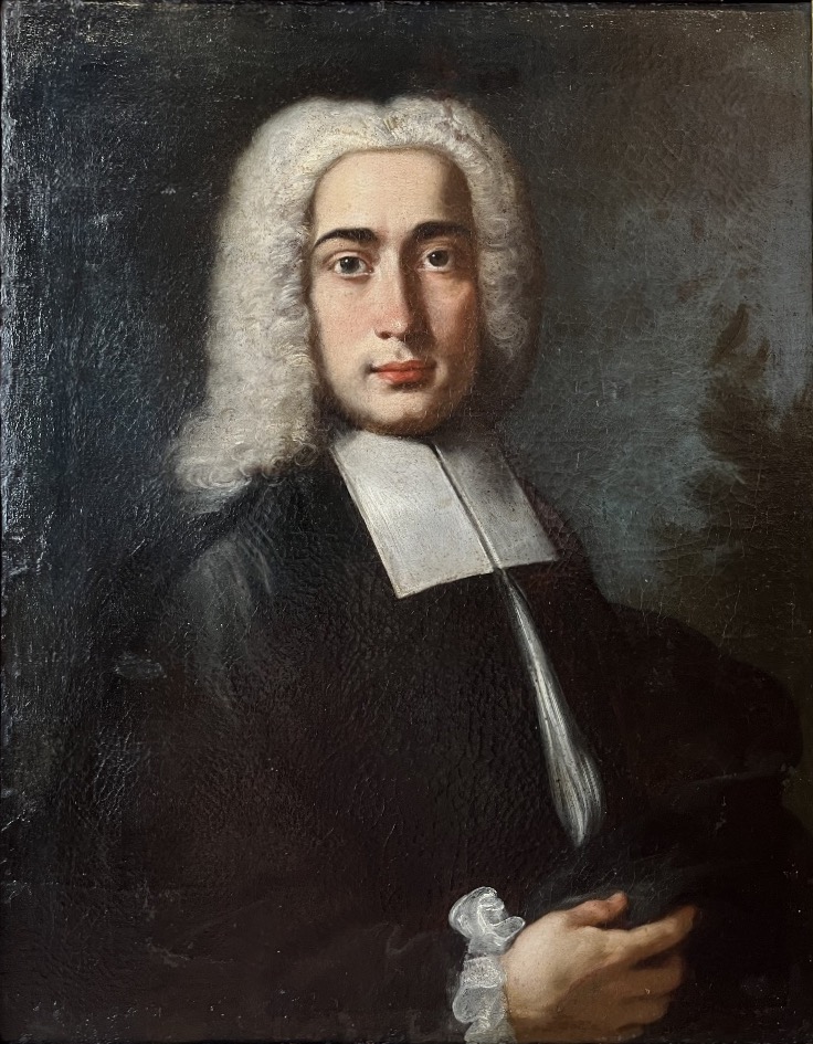 Ritratto di gentiluomo con parrucca, scuola italiana, primo Settecento