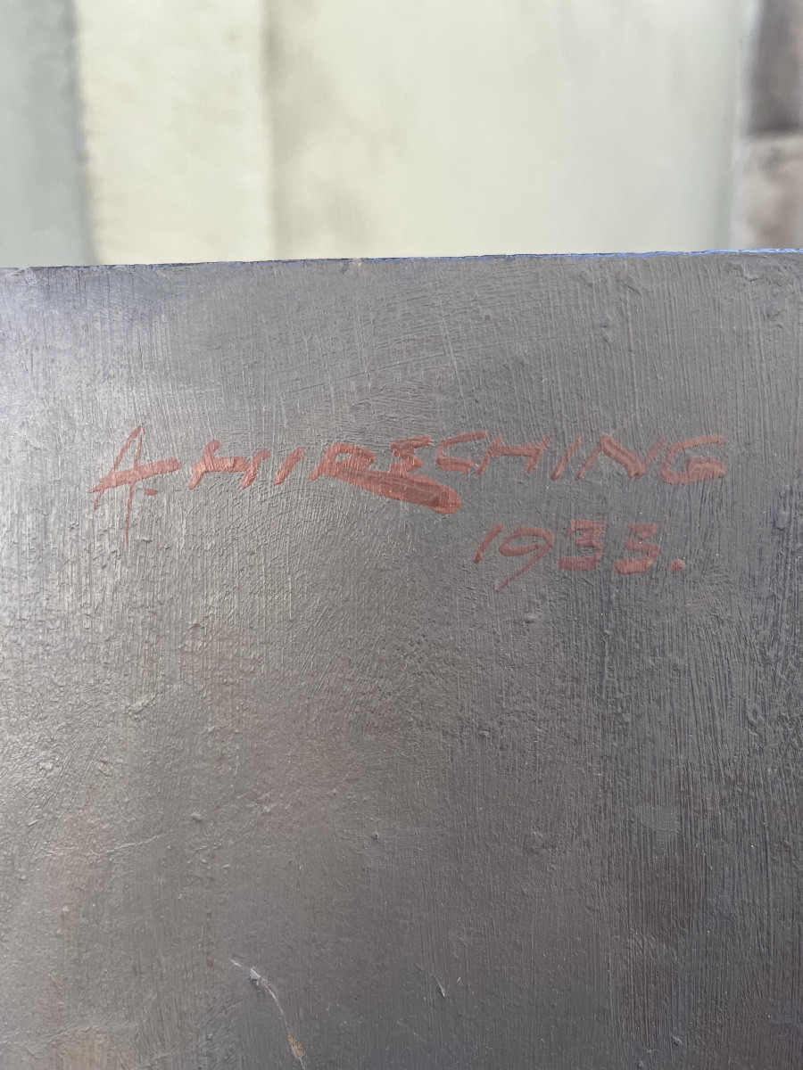 Autoritratto, 1933 August Hirsching . Scuola Tedesca.-photo-4