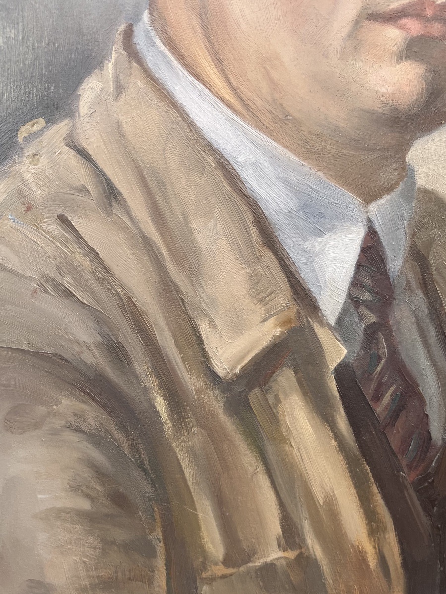 Autoritratto, 1933 August Hirsching . Scuola Tedesca.-photo-5