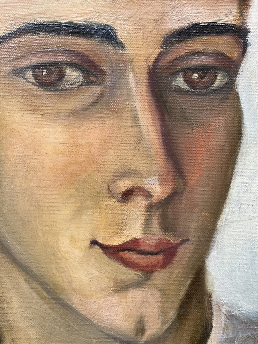 Ritratto di un giovane uomo con la camicia bianca Francia, anni 1930 circa-photo-3