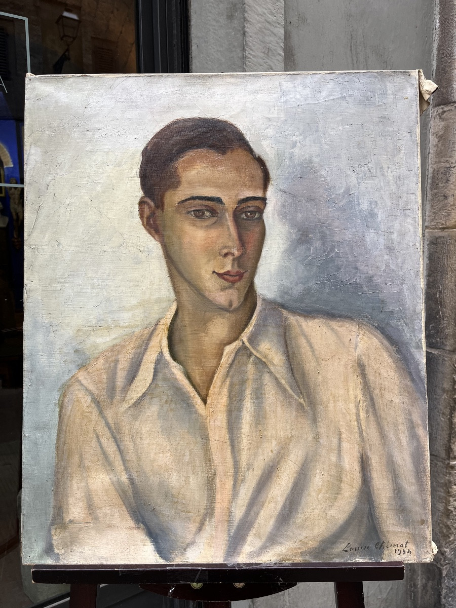 Ritratto di un giovane uomo con la camicia bianca Francia, anni 1930 circa-photo-1