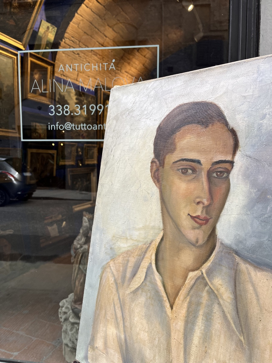 Ritratto di un giovane uomo con la camicia bianca Francia, anni 1930 circa-photo-7