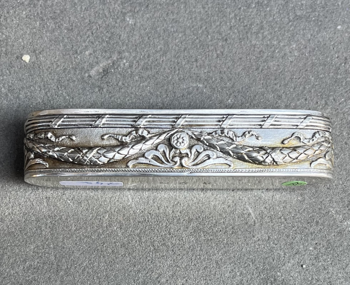 Astuccio in argento con ritratti di Luigi XVI e Maria Antonietta, XIX secolo-photo-5