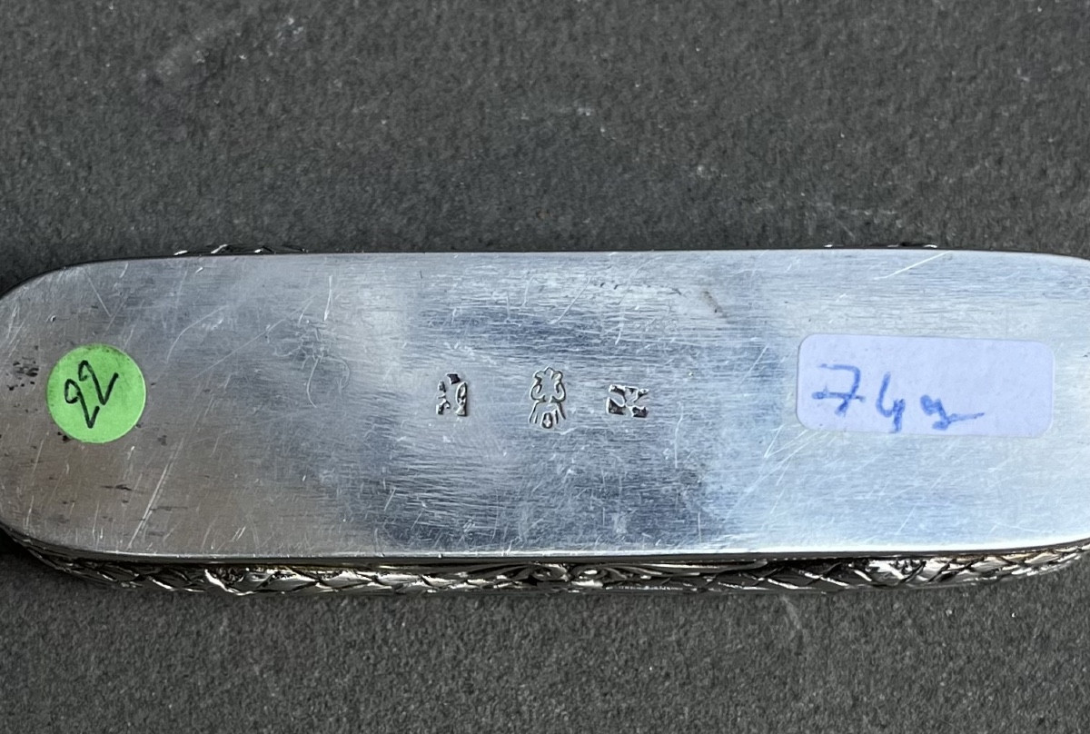 Astuccio in argento con ritratti di Luigi XVI e Maria Antonietta, XIX secolo-photo-7