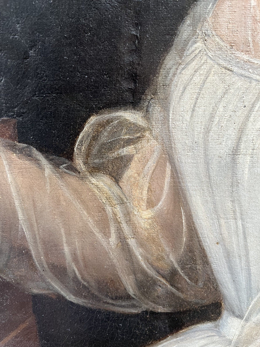 Ritratto di giovane donna al pianoforte da tavolo, circa 1830-photo-4