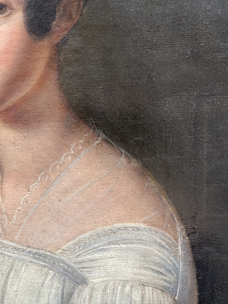 Ritratto di giovane donna al pianoforte da tavolo, circa 1830-photo-5