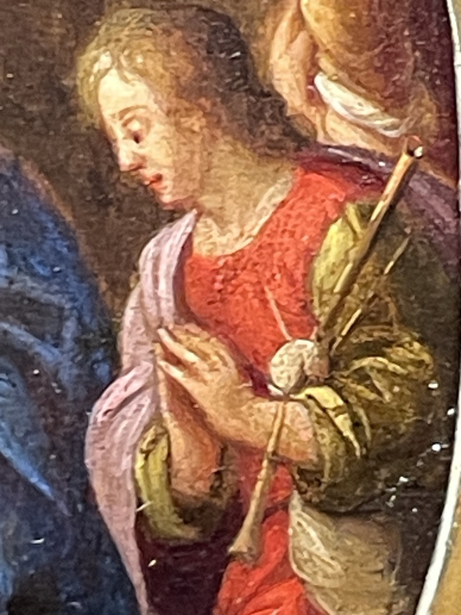 Adorazione dei pastori Scuola fiamminga, XVII secolo, Olio su rame-photo-2