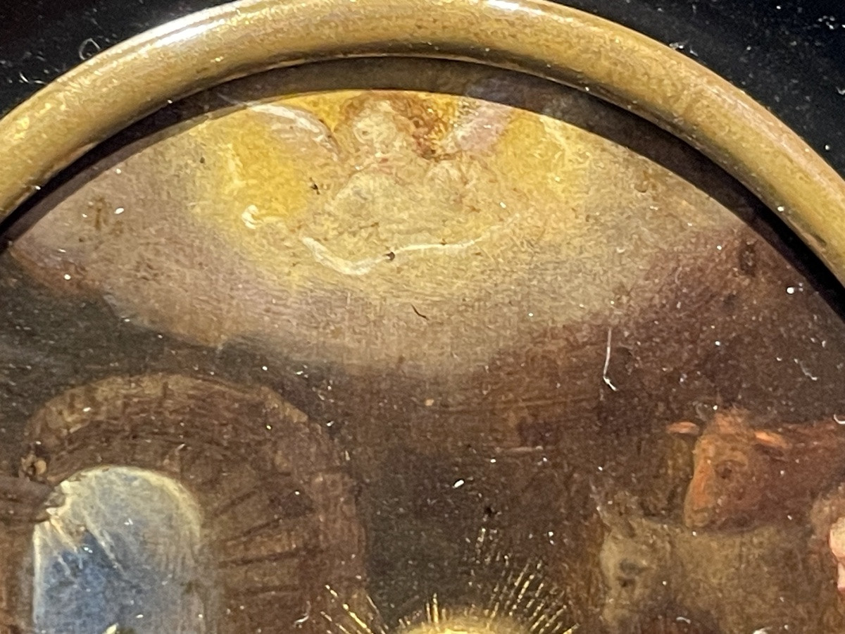 Adorazione dei pastori Scuola fiamminga, XVII secolo, Olio su rame-photo-3