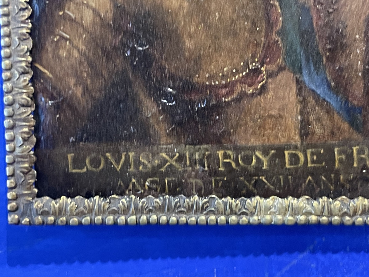 Ritratto di Louis XIII di Borbone, re di Francia, scuola franco-fiamminga, prima metà XVII sec-photo-1