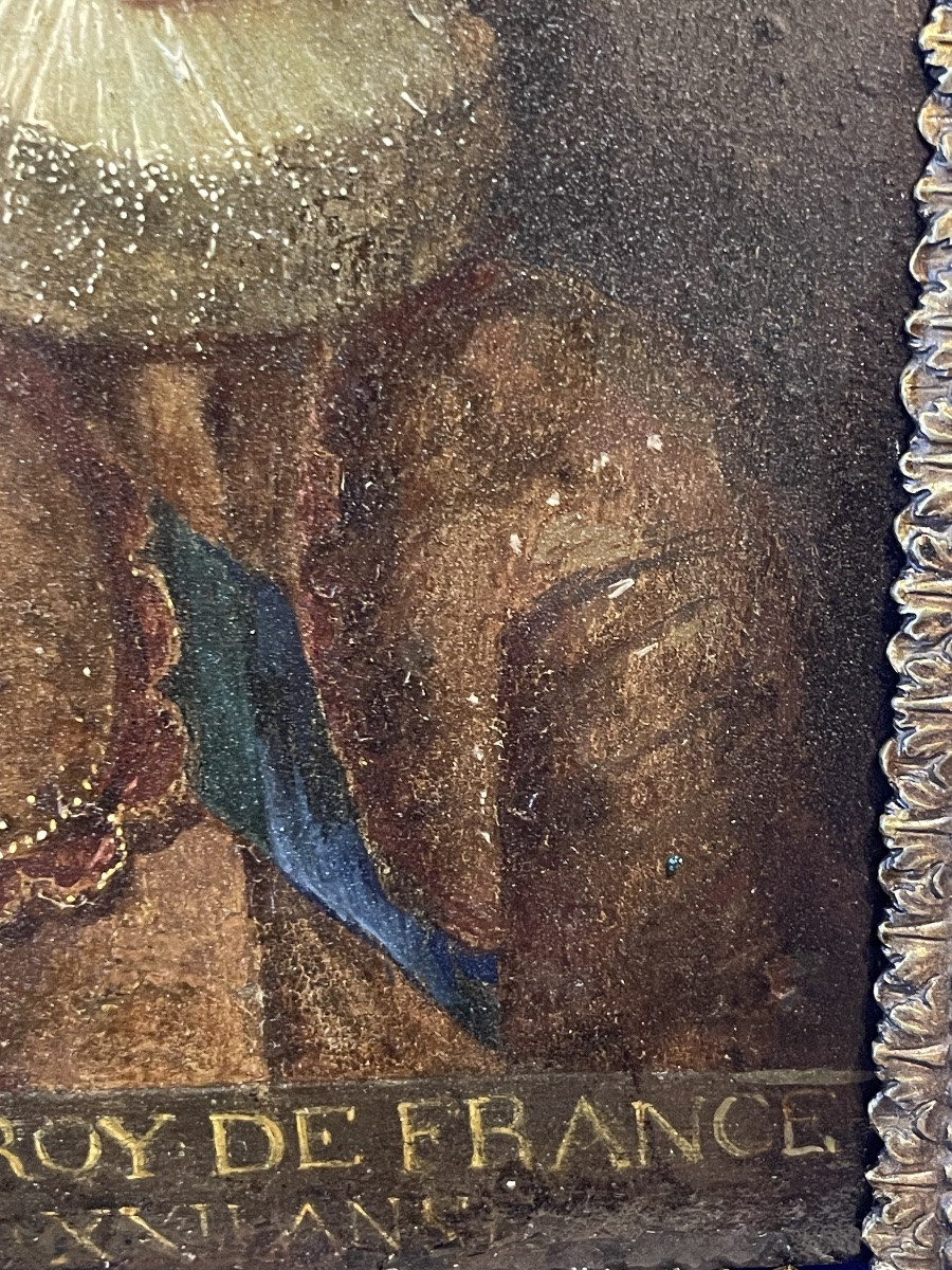 Ritratto di Louis XIII di Borbone, re di Francia, scuola franco-fiamminga, prima metà XVII sec-photo-6