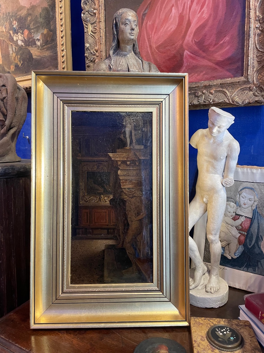 Palazzo dei Dogi Venezia, Anticollegio con il camino di Sansovino, J. Th. Hansen, 1885-photo-4