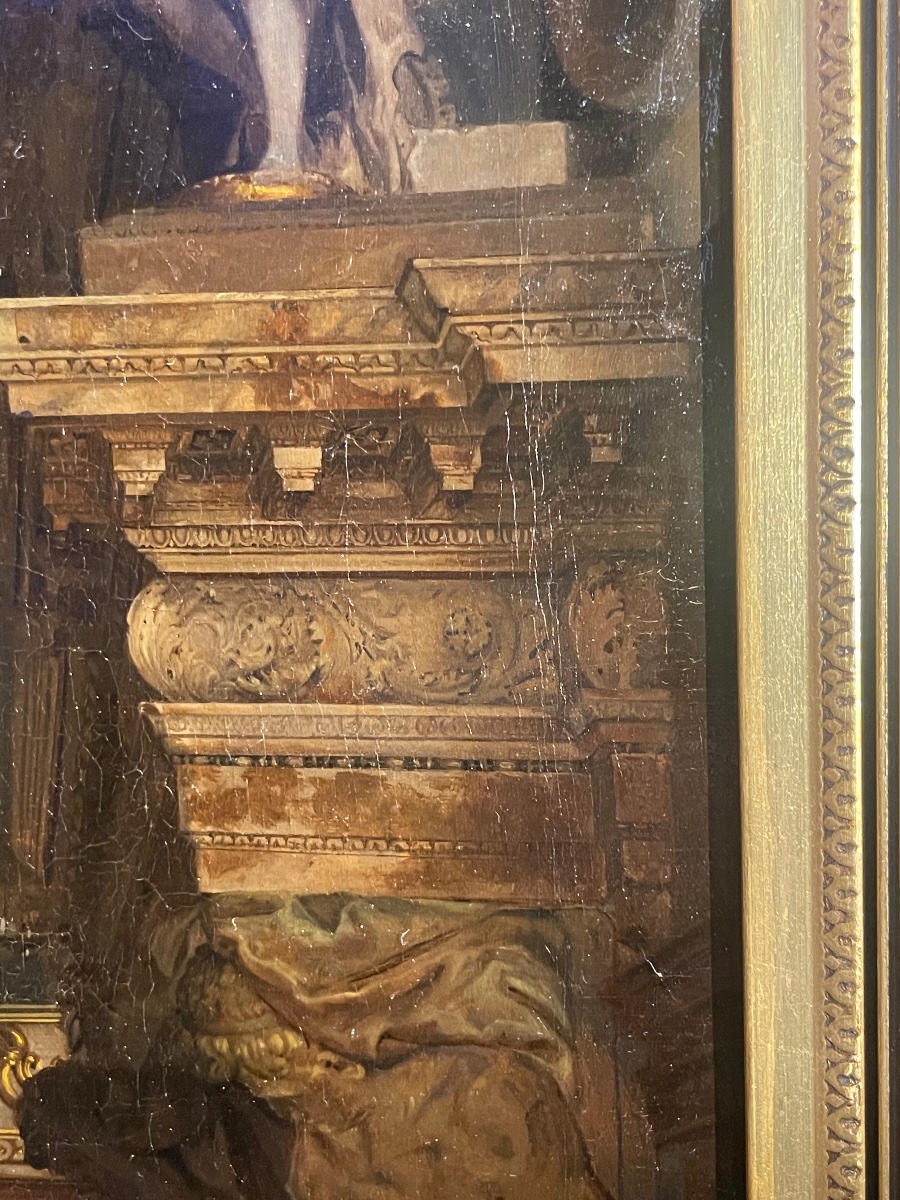 Palazzo dei Dogi Venezia, Anticollegio con il camino di Sansovino, J. Th. Hansen, 1885-photo-2