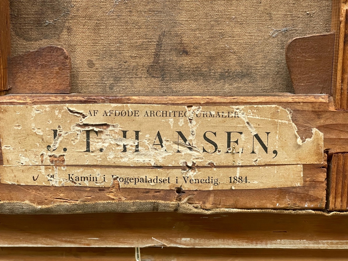 Palazzo dei Dogi Venezia, Anticollegio con il camino di Sansovino, J. Th. Hansen, 1885-photo-5