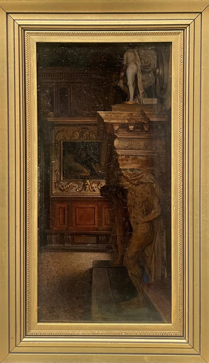 Palazzo dei Dogi Venezia, Anticollegio con il camino di Sansovino, J. Th. Hansen, 1885