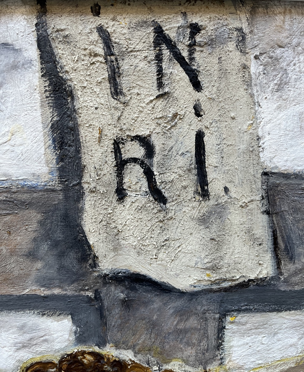 Sologub Leonid Romanovič (Ejsk 1884 – L’Aia 1956), Crocefissione, olio su tela, firmato -photo-7