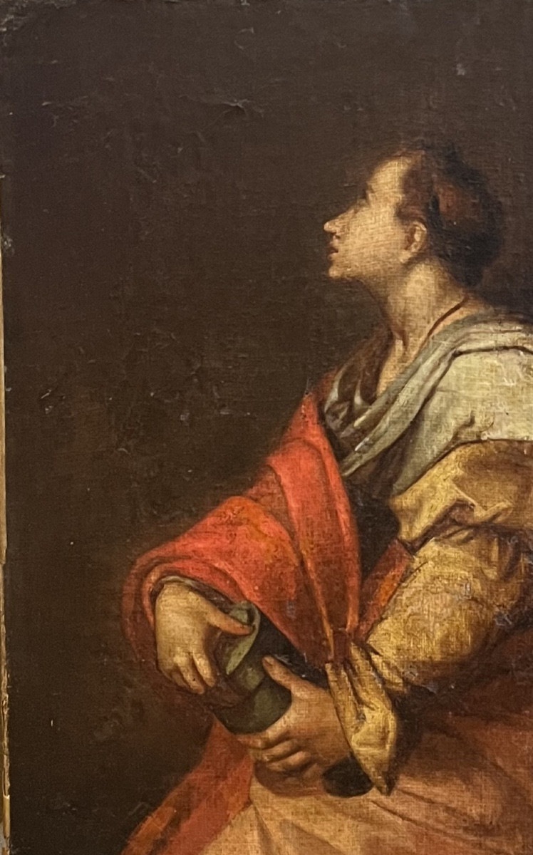 Maria Maddalena, da Andrea del Sarto, Disputa sulla Trinità, XVII secolo, 36 x 27 cm-photo-4