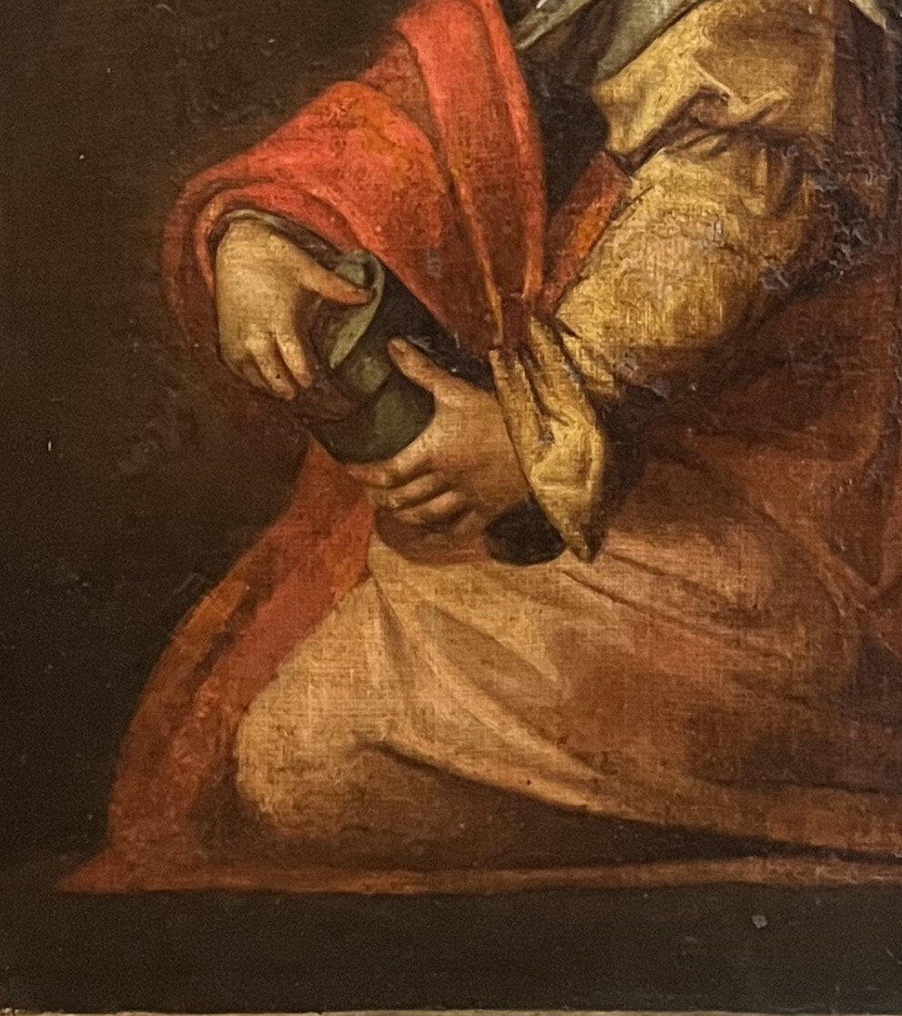 Maria Maddalena, da Andrea del Sarto, Disputa sulla Trinità, XVII secolo, 36 x 27 cm-photo-2